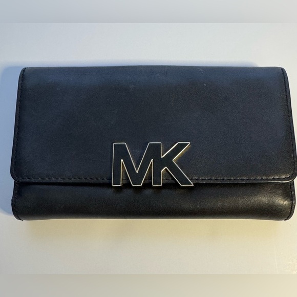 Michael Kors Florence Large Billfold Genuine leather black - Picture 1 of 12